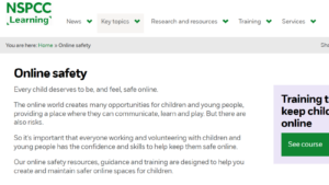 NSPCC Online Safety Resources
